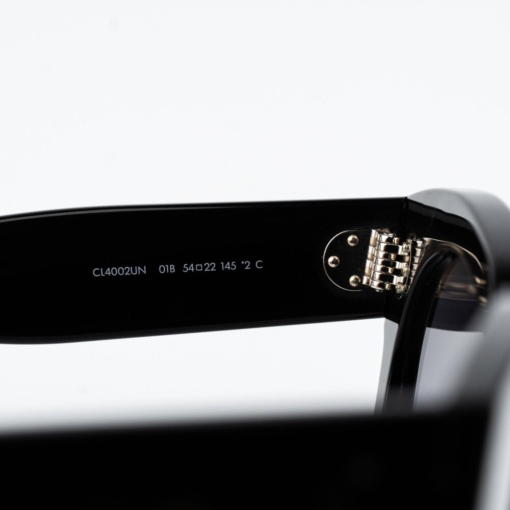 Celine 3 DOTS Women Sunglasses Black Grey Gradient Cl4002UN 01B NEW AUTHENTIC - Picture 9 of 13